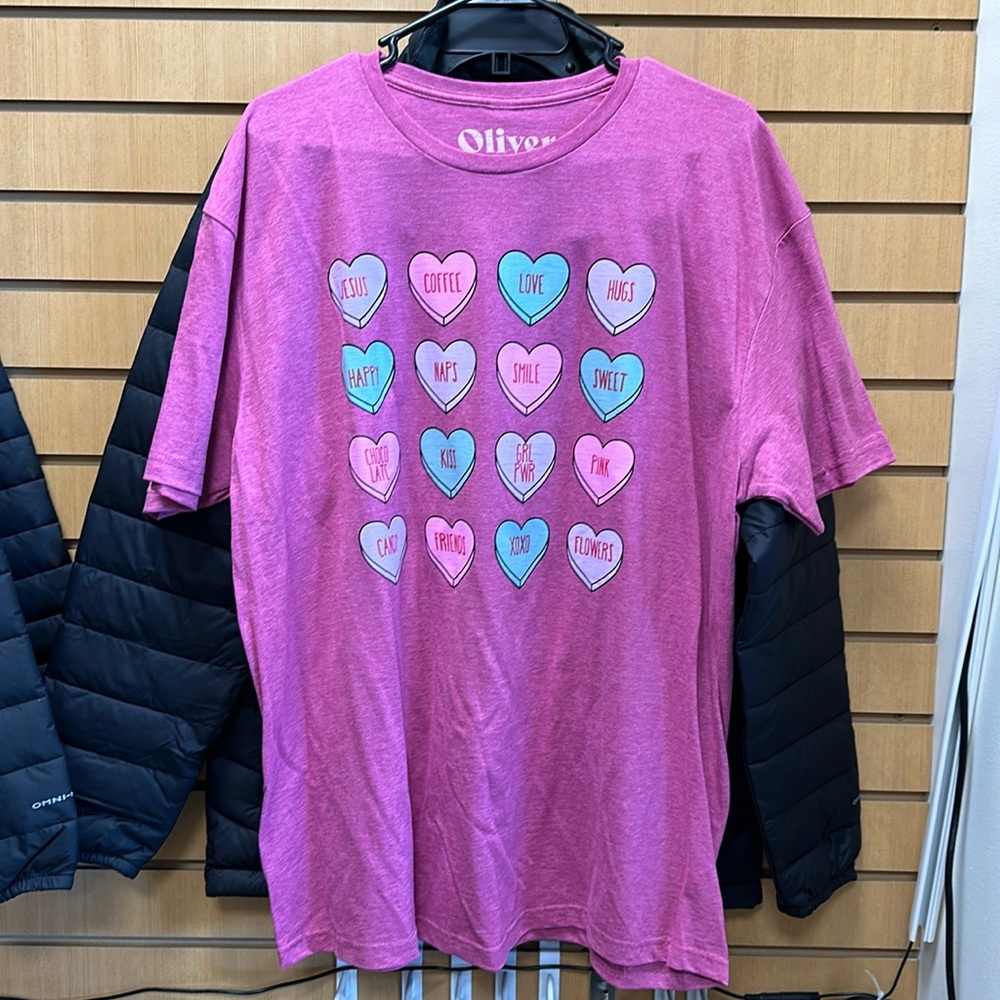 Oliver & Otis Valentines conversation heart shirt